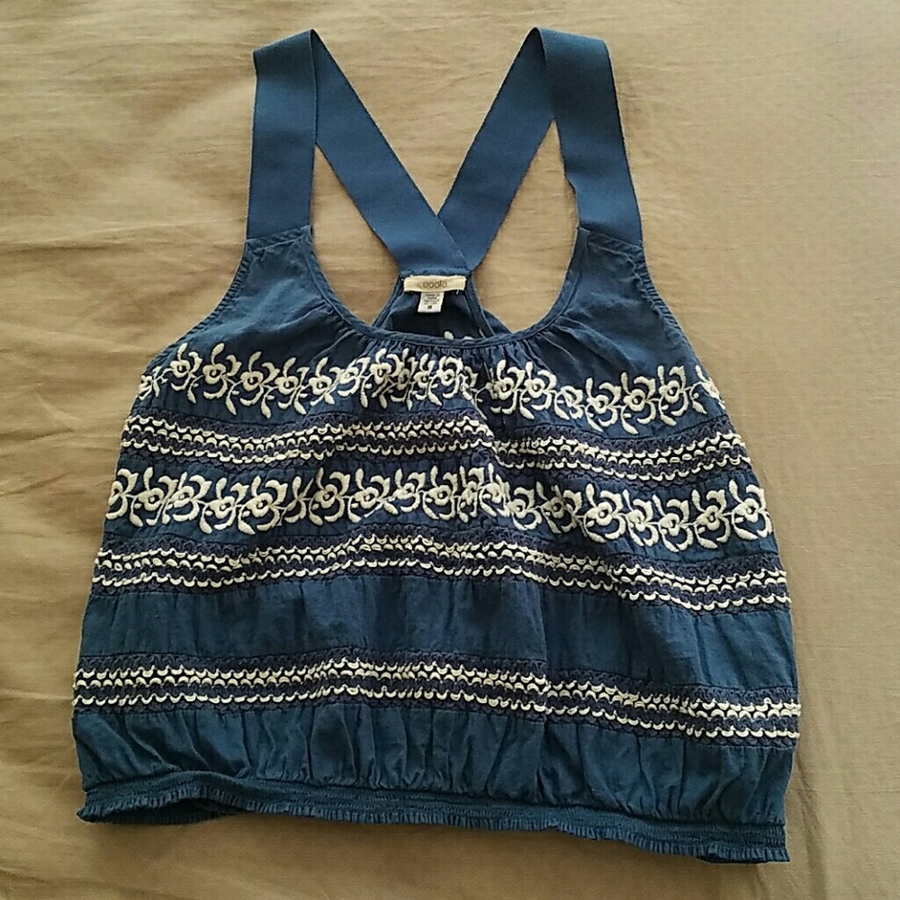 Embroidered crop top - Picture 3 of 4